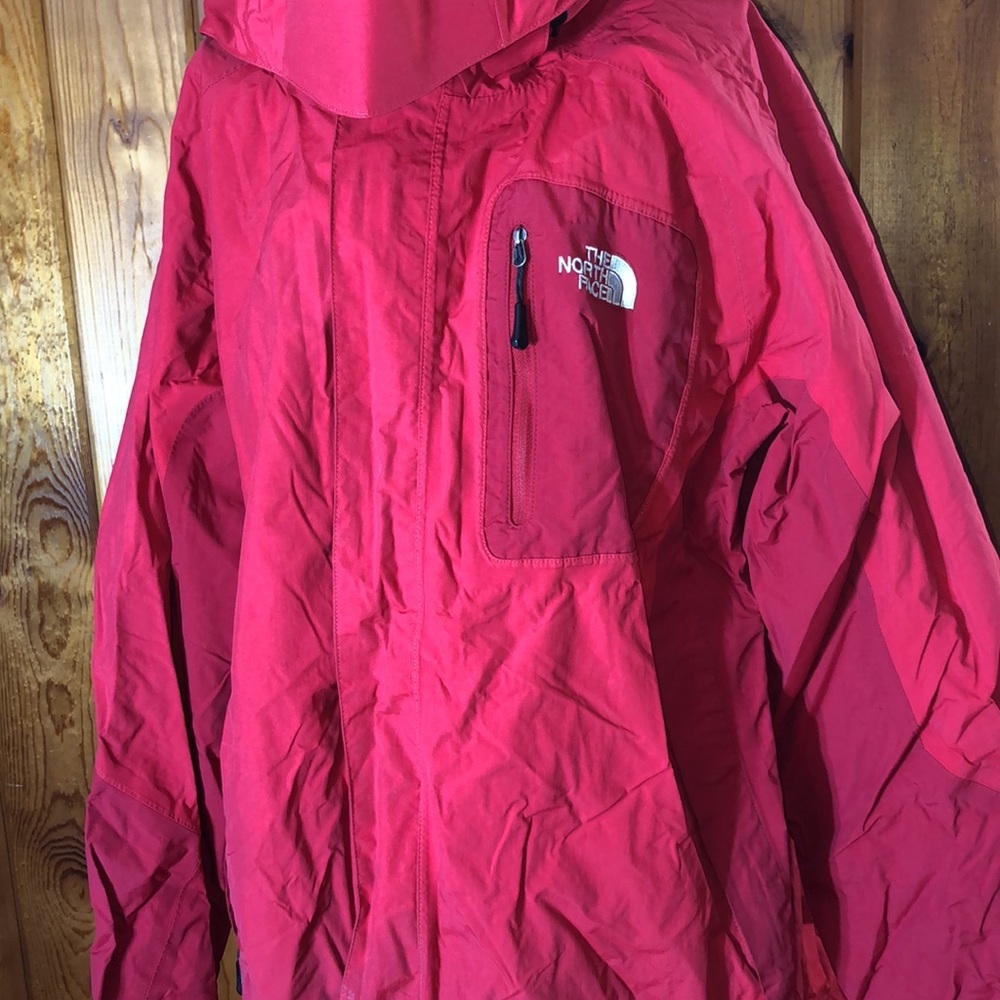 The north face men’s red jacket size large rain jacket outdoors hiking coat​ - Picture 2 of 9